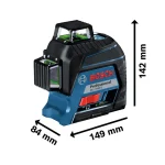 Nivel Láser Verde 3 Líneas 360º BOSCH GLL 3-80 G - Imagen 4