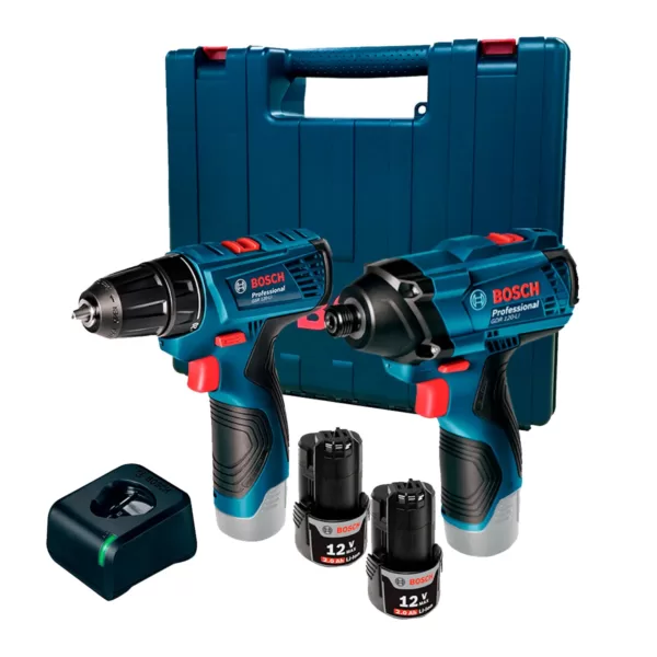 Combo Taladro GDR 120 LI + Atornillador GSR 120 LI BOSCH