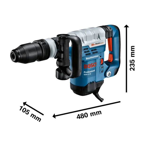Rotomartillo 1150W Professional Alemán BOSCH GSH 5 CE - Imagen 7