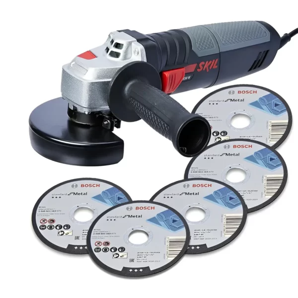 Amoladora Esmeril Angular 4-1/2" 830W + 5 discos SKIL 9004