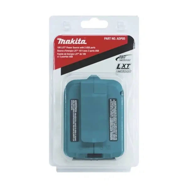 Adaptador de Fuente de Alimentación USB para Batería 18V MAKITA ADP05 - Imagen 2