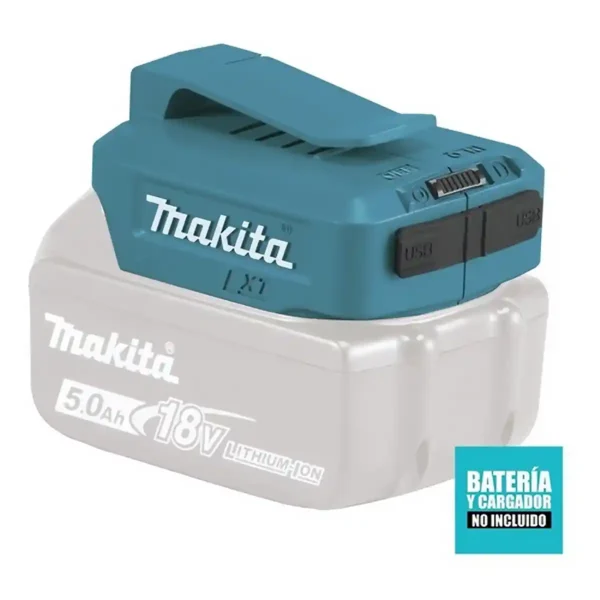 Adaptador de Fuente de Alimentación USB para Batería 18V MAKITA ADP05 - Imagen 3