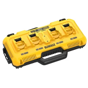 Cargador Rápido Simultáneo de 4 Puertos 12V/20V/60V 8 AMP DEWALT DCB104-B2