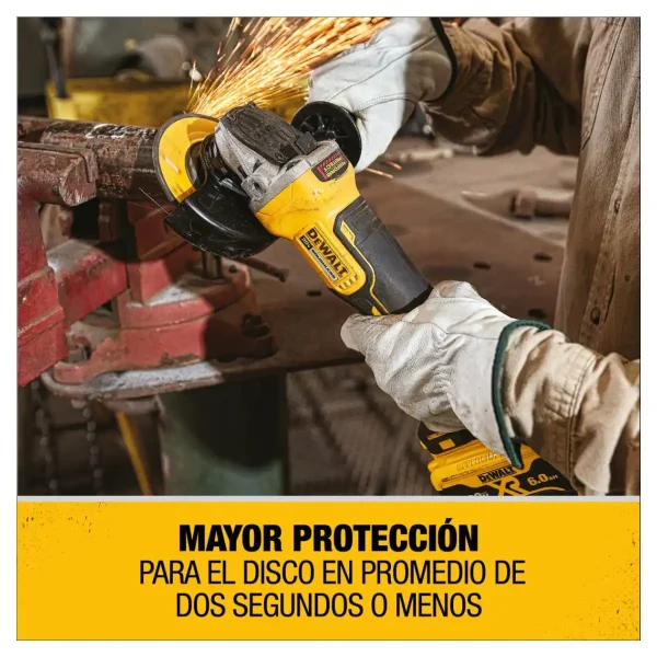 Esmeril Amoladora Angular 4 1/2" 115 MM 20V Baretool DEWALT DCG413B - Imagen 4
