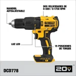 Taladro + Atornillador de Impacto 20V DEWALT DCK223D2-B2 - Imagen 3
