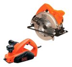 Sierra Circular 1500W + Cepillo Eléctrico 650W BLACK + DECKER CS1024-K6