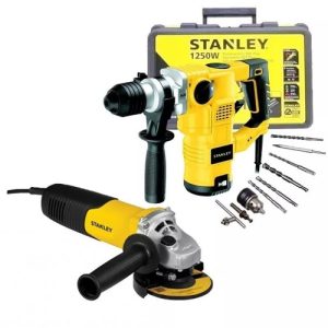 Rotomartillo SDS PLUS 1250W + Esmeril Angular 750W STANLEY STHR1232K-K10