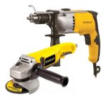 Esmeril 4-1/2" 1000W + Taladro 800W STANLEY STGS1011-K2