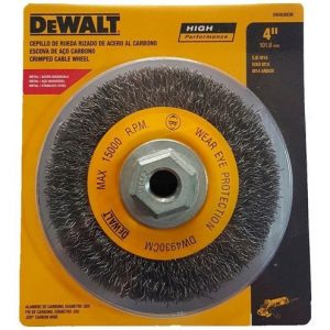 Cepillo De Rueda Rizada 4 X M14 DEWALT Dw4930cm