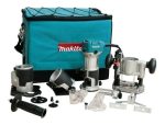 Fresadora Ruteadora 1/4" 710W + bases MAKITA RT0700CX3