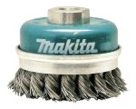 Grata copa trenzada 4" pelo 0.5mm rosca M14 MAKITA D-55223