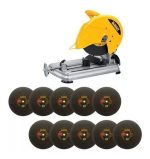 Tronzadora 14" 2200W + 10 discos DEWALT D28715-k4