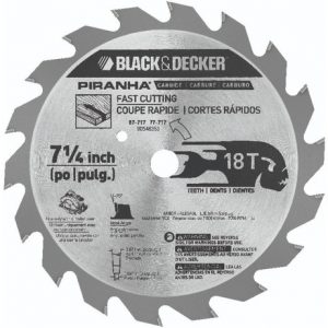 Disco Piraña 7 -1/4 X 18d BLACK + DECKER 77-717 Ps