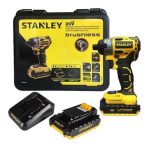 Atornillador de Impacto 1/4" Brushless 20V STANLEY SBI20S2K-BR