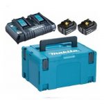 Set De 2 Baterías 6.0ah + Cargador Doble 198077-8 MAKITA