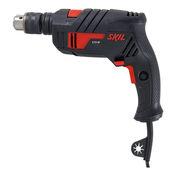 Taladro Percutor 1/2" (13mm) 570W Vel. Variable + 14 Brocas SKIL 6555 - Imagen 2