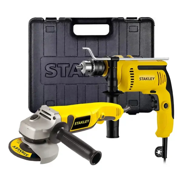 Taladro Percutor 700W + Esmeril Angular Amoladora 1000W STANLEY SDH700K-K11