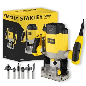 Ruteadora Profesional 1200W + 6 fresas STANLEY SRR1200-B2