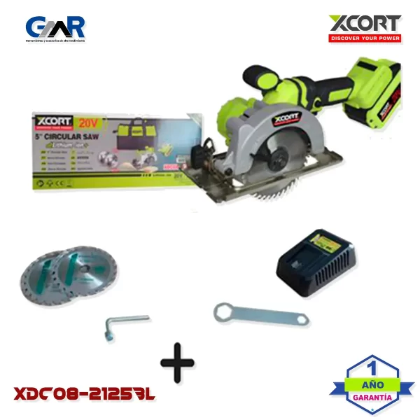 Sierra Circular Brushless 5" 20V XCORT XDC08-2125BL