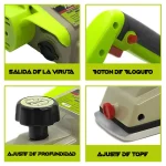 Cepillo Garlopa Eléctrico 1050W XCORT XMB02-90X2 - Imagen 3