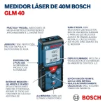 Medidor de Distancia Láser BOSCH GLM 40 - Imagen 12