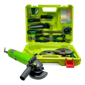 Kit de Amoladora Angular 4 1/2" 750W con Accesorios XCORT XCOM02-1026KIT