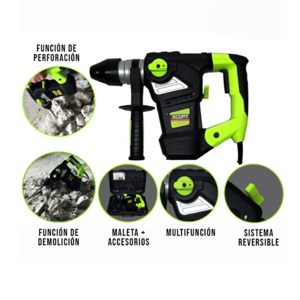 Rotomartillo SDS Plus 1800W 7.0 J XCORT XZC03-36 - Imagen 2