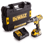 Taladro Percutor 1/2" 20V + Batería 5Ah + Cargador DCB115 + Caja Tstak + DEWALT DCD796P1-B2
