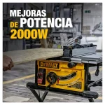 Sierra de Mesa 10" (254mm) 2000W DEWALT DWE7492-B2 - Imagen 5