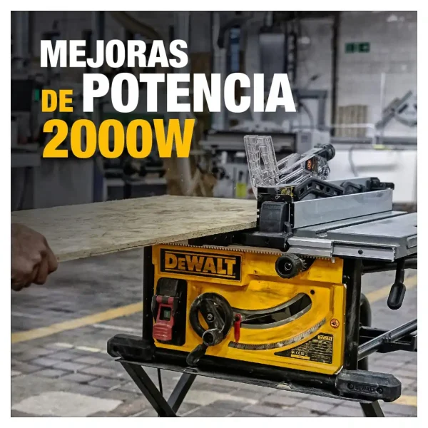 Sierra de Mesa 10" (254mm) 2000W DEWALT DWE7492-B2 - Imagen 5