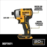 Rotomartillo SDS Plus + Atornillador de Impacto 1/4" 20V DEWALT DCK260D1P1T-B2 - Imagen 5