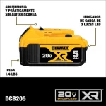 Rotomartillo SDS Plus + Atornillador de Impacto 1/4" 20V DEWALT DCK260D1P1T-B2 - Imagen 6
