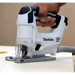 Taladro Percutor HP330DWE + Sierra Caladora 12V JV100DW + Maleta MAKITA DK1496WX - Imagen 4