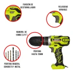 Taladro Percutor 3/8" 20V + Accesorios XCORT XCOM08-2152KIT - Imagen 2