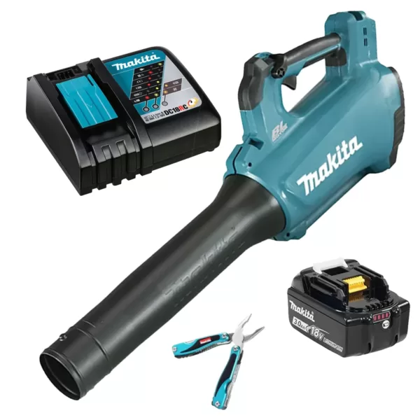 Soplador DUB184Z 18V + batería 3Ah + cargador DC18RC + multitool 10 en 1 MAKITA