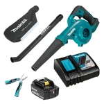 Soplador DUB185ZX2 18V + Batería 3Ah BL1830B + Cargador DC18RC + multitool MAKITA