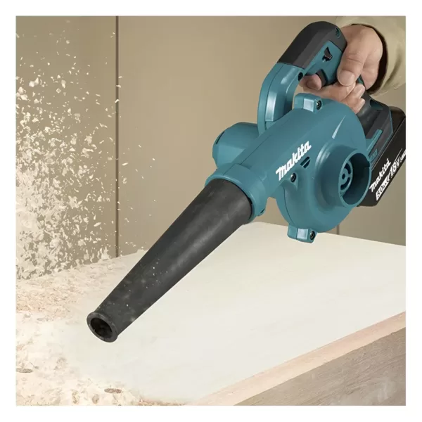 Soplador DUB185ZX2 18V + Batería 3Ah BL1830B + Cargador DC18RC + multitool MAKITA - Imagen 3