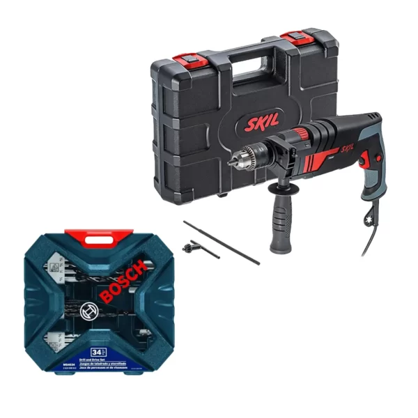 Taladro percutor 1/2'' 700W 6060+ X-LINE 34 accesorios BOSCH