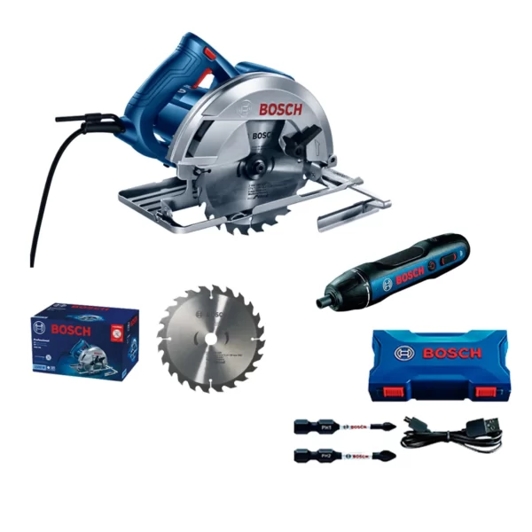 Sierra Circular GKS 150 + disco + Atornillador GO 2.0 BOSCH