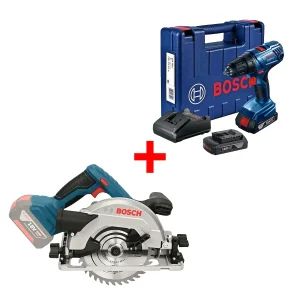 Sierra Circular GKS 18V-57 Baretool + Taladro GSR 180 BOSCH