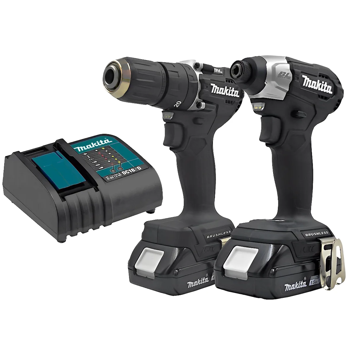 Kit Makita taladro atornillador y atorn. percutor 18 V 5 Ah 