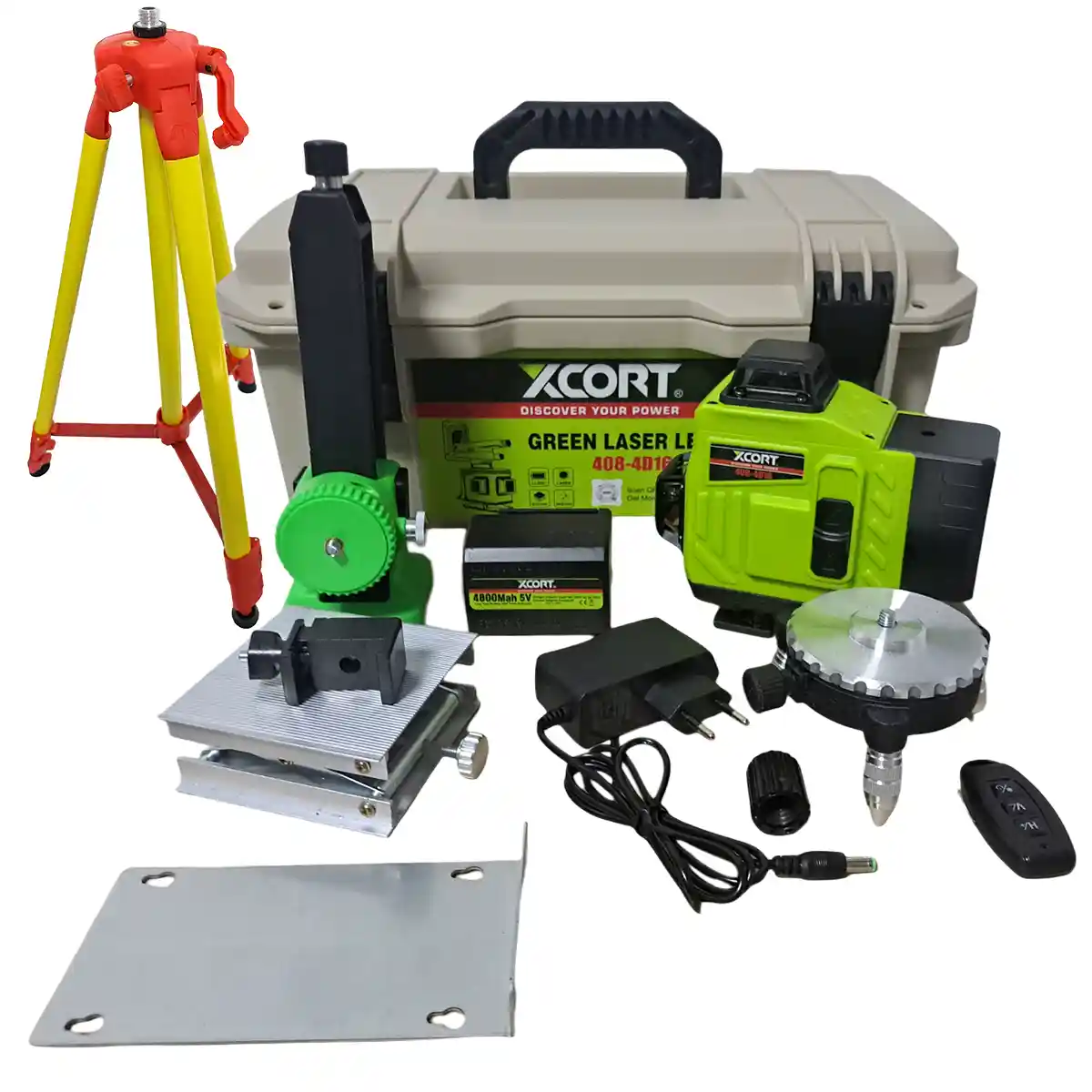 Nivel Láser Verde 4D de 16 Líneas Autonivelante XCORT 4084D16 GMR