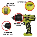 Taladro Percutor Inalámbrico 3/8" (10 mm) 16V XCORT XDC08-16.1T - Imagen 2