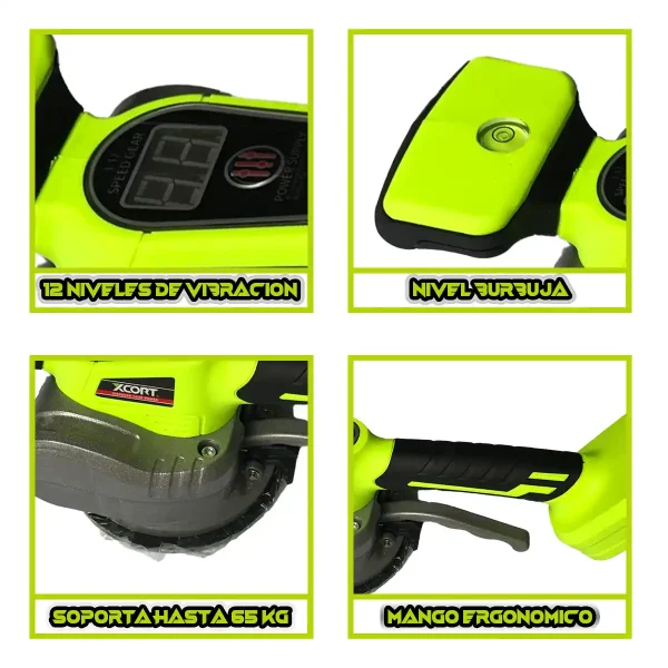 Ventosa Vibradora para Cerámicos 21V 65KG XCORT XDC09-TV2102 - Imagen 2