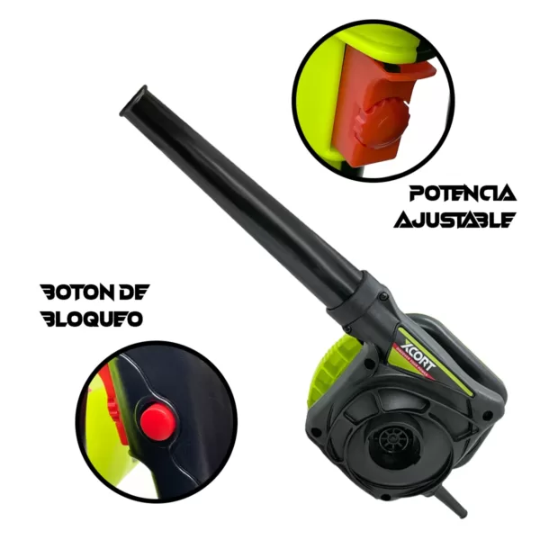 Sopladora Aspiradora Eléctrica de Mano 650W XCORT XQF01-650 - Imagen 3
