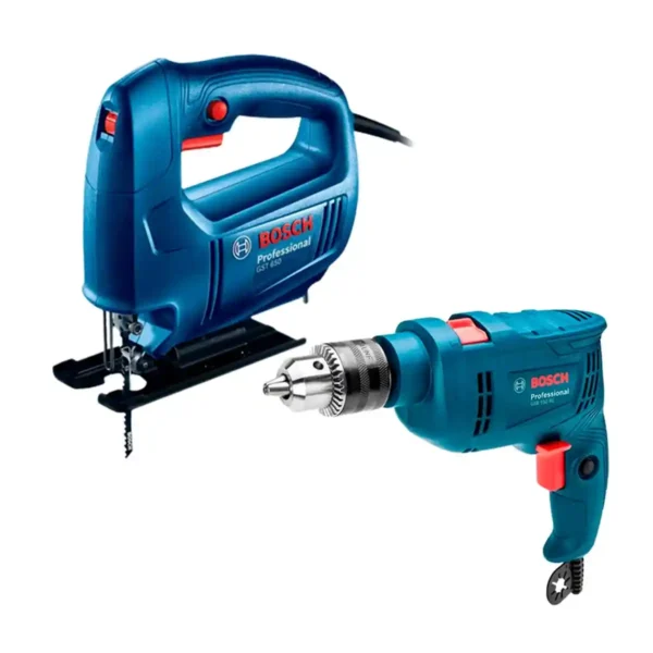 Taladro Percutor GSB 550 RE + Sierra Caladora GST 650 BOSCH
