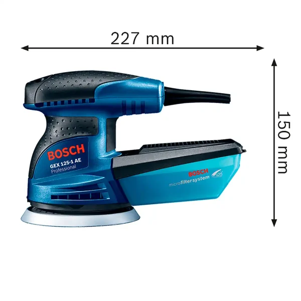 Lijadora Excéntrica 5" 125 MM 250W BOSCH GEX 125-1 AE - Imagen 6