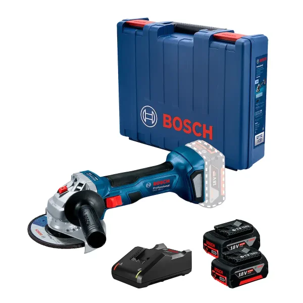 Esmeril Angular 4 1/2" 18V Brushless + 2 Baterías BOSCH GWS 180-Li