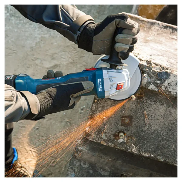 Esmeril Angular 4 1/2" 18V Brushless + 2 Baterías BOSCH GWS 180-Li - Imagen 8