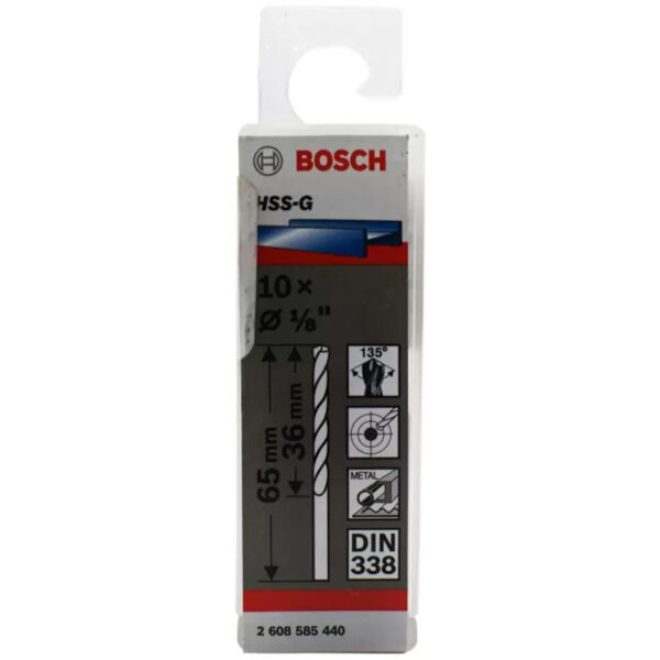 Broca Hss-G 1/8" X 65mm X 36mm